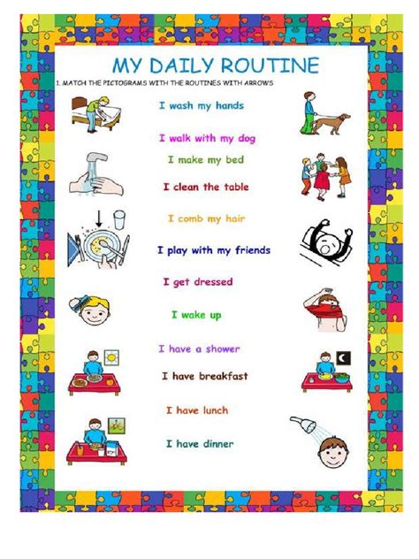 My Daily Routine Example 的图像结果