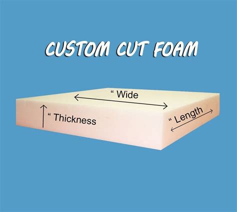 Buy Custom Cut Upholstery Foam Cushion Any Size, Firm - Free Shipping ...