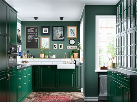 A green and fresh BODBYN kitchen - IKEA
