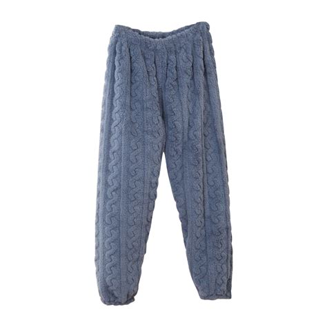 yillto Women's Plush Pajama Pant Warm Thick Soft Comfy Fuzzy Fleece ...