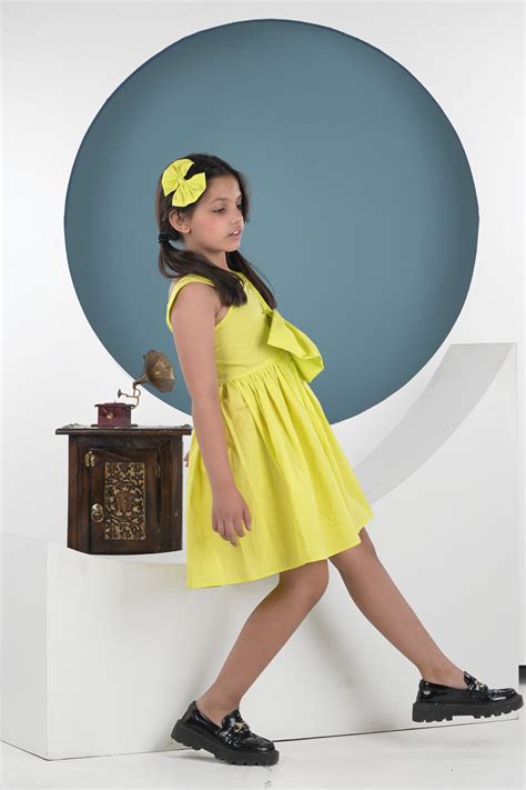 Neon Breeze Bow Dress – ForeverKidz