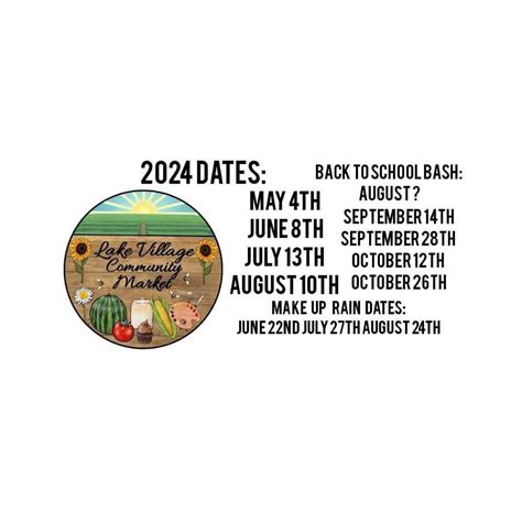 Lake Village Community Market 2024 Preview Show! , 9728 N 300 W, Lake ...