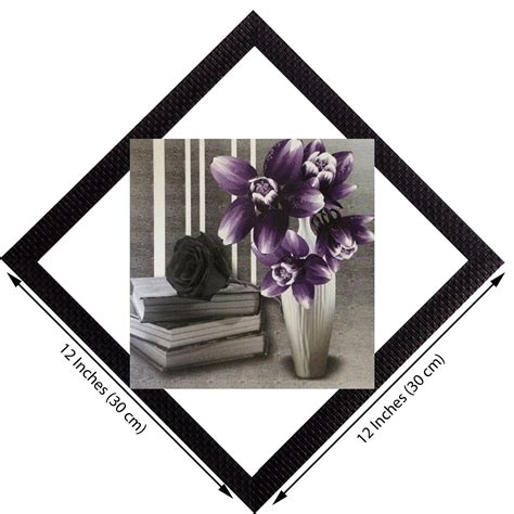 Vase & Books Satin Matt Texture UV Art Painting - eCraftIndia Online