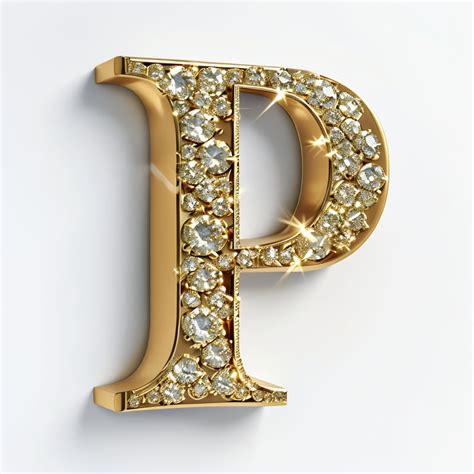 Illuminated Black Metal Letter P Monogram Design - Playground