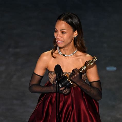 Zoe Saldaña's Oscars win speech: First American of Dominican origin to ...