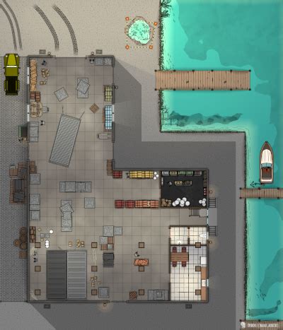 Warehouse near the Docks Map | Cthulhu Architect