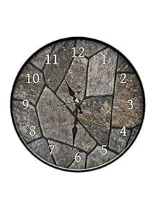 Buy 999STORE Printed Grey Marble Wall Clock Online at Low Prices in ...