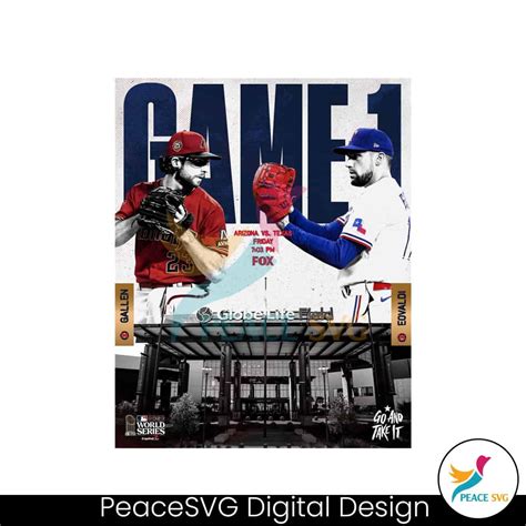 World Series Game 1 Arizona Vs Texas PNG Sublimation File » PeaceSVG
