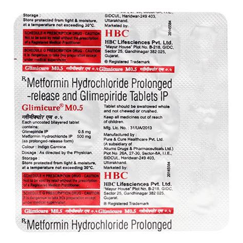 Glimicure M 0.5 Tablet | Uses, Side Effects, Price | Apollo Pharmacy