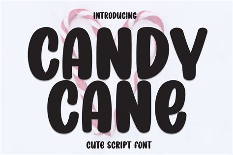 Candy Cane Font by andikastudio · Creative Fabrica