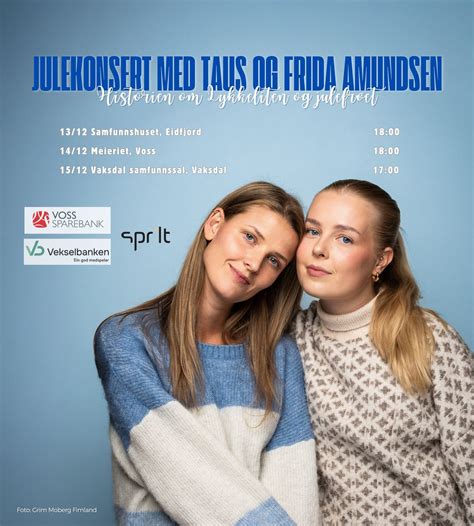 Julekonsert med TAUS og Frida Amundsen, Tine Meieriet Vest, Avd Voss ...