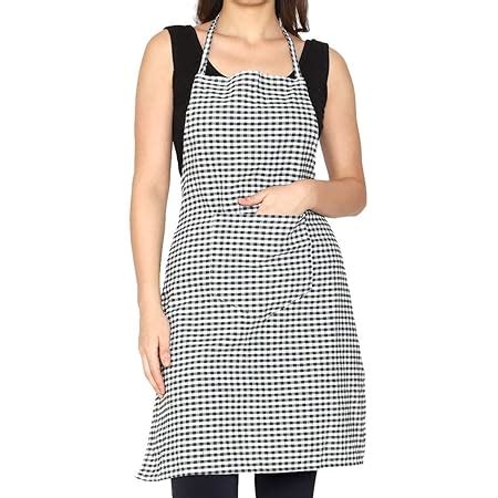 Buy GLUN Waterproof Unisex Kitchen Apron Checkered with 2 Big Size ...
