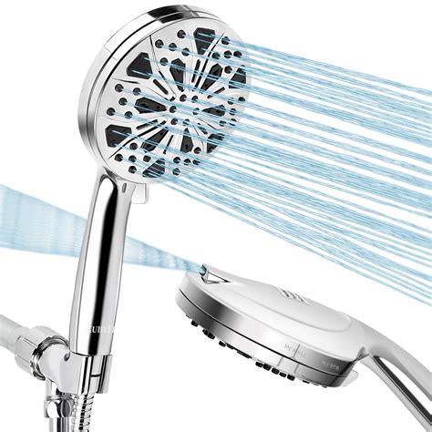 Buy Handheld Shower Head, KUIIYER 10-Mode 5.1”High Pressure Shower Head ...