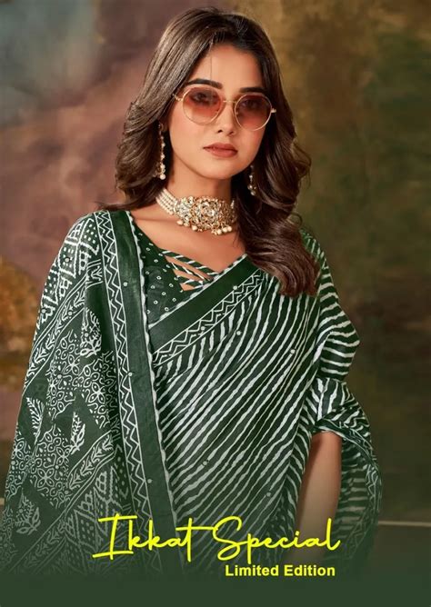 Ikkat Special Limited Edition Mul Mul Cotton Saree Collection