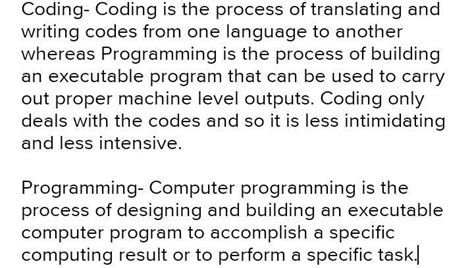 what is coding?????...and programming?? - Brainly.in