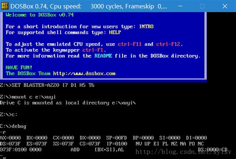 Masm DOSBox 的图像结果
