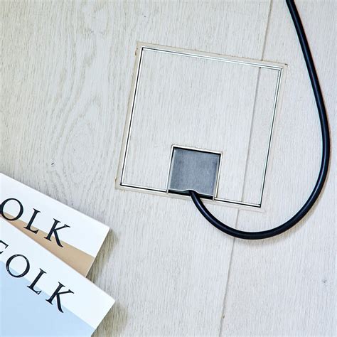 Wall and floor box | Floor box crhome steel anthracite | Architonic