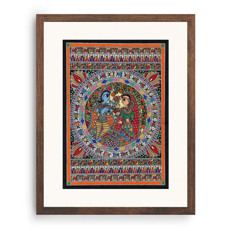 Madhubani Art Radha Krishna Painting: Buy Madhubani Paintings & Art ...