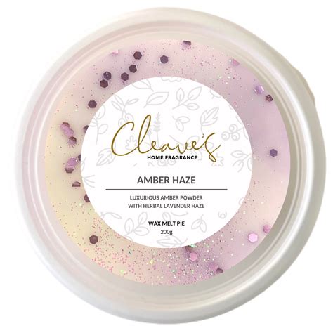 Amber Haze 8oz Pie - Cleave's Home Fragrance