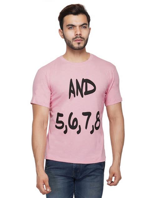 And 5, 6, 7, 8 Unisex Light Pink Round Neck T-Shirt – The Dance Bible