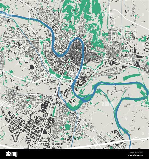 Vector map of Verona. Urban city in Italy. Street map poster ...