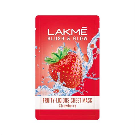 Buy Lakme Blush & Glow Strawberry Sheet Mask Online at Best Price in ...