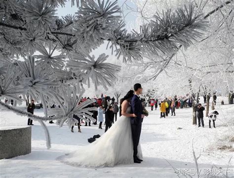 东北的新娘就是“抗冻”！零下20多度站松花江边拍摄雾凇婚纱照！ - 每日头条