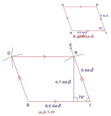 இணைகரம் வரைதல் - கேள்வி பதில்கள், தீர்வுகள் | வடிவியல் | அலகு 5 | 8 ஆம் ...