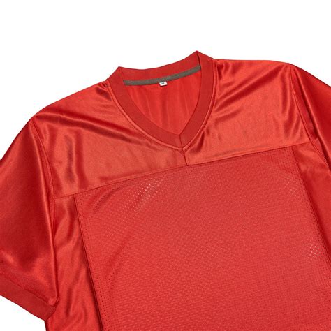 Red Blank Football Jersey | Plain Mesh Football Uniform Wholesale ...