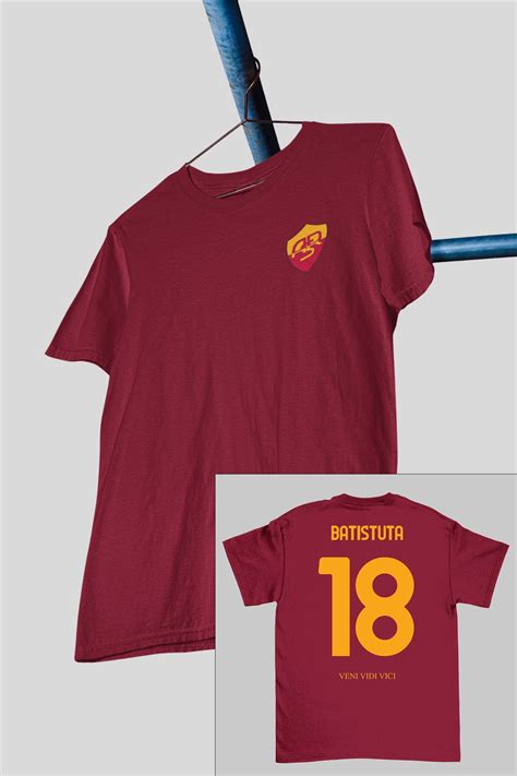 Roma Batistuta Tribute Maroon Tee – Football Fashion