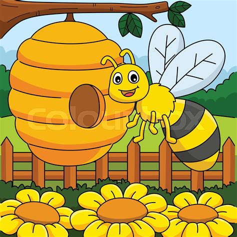 Bee Hive Cartoon