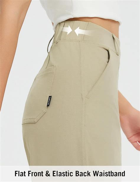 baleaf Womens Ankle Barrel Pants Stretch Travel Pants Petite Work Pants ...