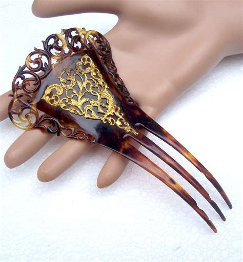 Antique hair comb Victorian Spanish comb hair accessory hair pin hair ...