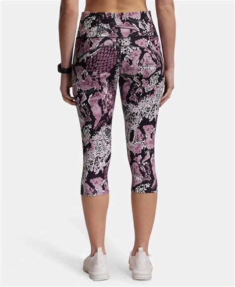 Buy Microfiber Elastane Slim Fit Capri with Back Waistband Pocket - Old ...