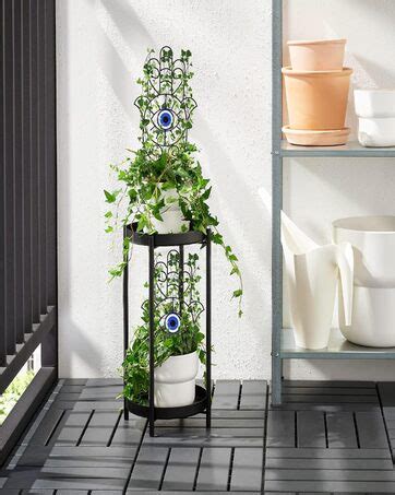 Tusmad Evil Eye Metal Plant Trellis for Climbing Plants Indoor Set of 2 ...
