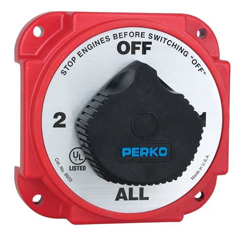Perko8603dp Heavy Duty Battery Selector Switch With Alternator Field ...