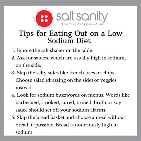 How to Eat Out on a Low Sodium Diet – Salt Sanity