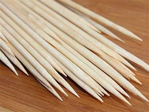 vinayaka mart 12 inches 5mm Heavy Duty Wooden bamboo Skewers sticks ...