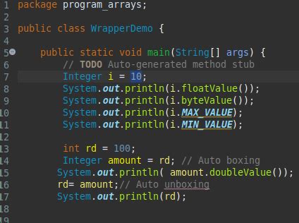 Image result for Wrapper Class in Java Example
