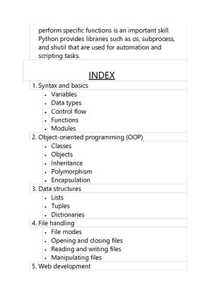 Python Programming - PYTHON PROGRAMMING Python programming is a vast ...