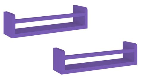 Adona Aura Floating Large Wall Shelf with Retainer Set of 2 – Adona Woods
