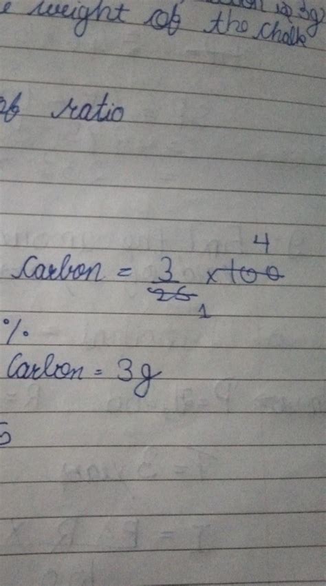 5. (1) Chalk contains calcium, carbon and oxygen in the ratio 10: 3:12 ...
