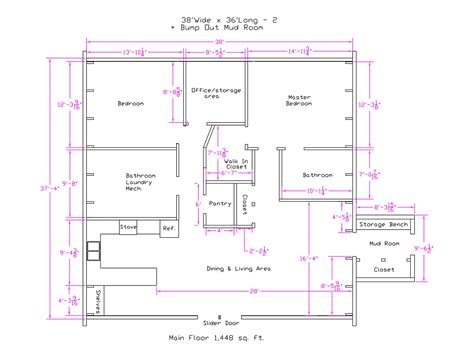 38ft Wide Quonset Hut, Radial - Floor Plans - Archtype Structures, Inc ...