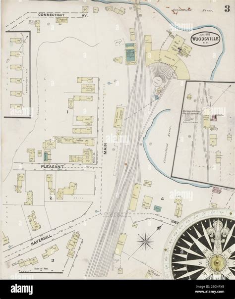 Woodsville new hampshire map hi-res stock photography and images - Alamy