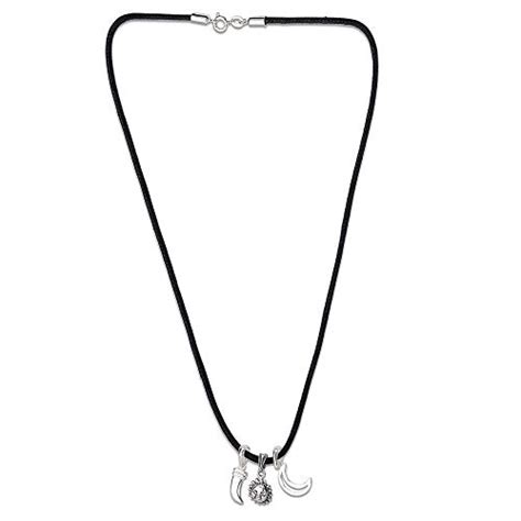 Taraash 925 Sterling Silver Moon, Sun & Dagger New Born Baby Nazariya