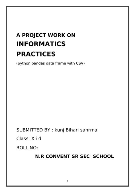 Kunj project 2 - Summary Information Technology And Business ...