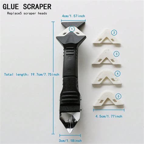 1pc Multifunctional Caulk Removal Tool, Glass Glue Scraper Knife, Metal ...