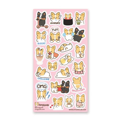 Corgi Cuties Sticker Sheet – STICKII