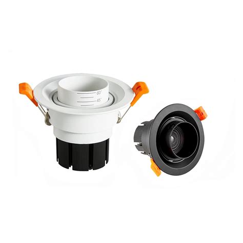 Buy Downlights Zoom Beam Angle Adjustable 15/45/60 Degrees LED COB ...