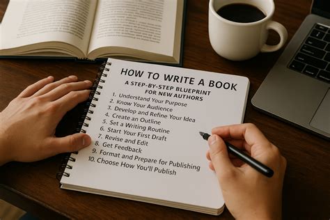 How to Write a Book: A Step-by-Step Blueprint for New Authors - Punsuniverse